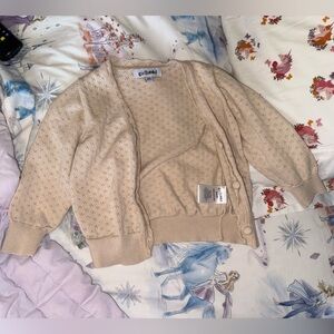 Beige Knit Cardigan